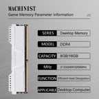 MACHINIST DDR4 RAM 3200MHz 8GB/16GB Desktop Memory