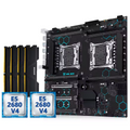 MACHINIST X99 MD8 Dual CPU Motherboard LGA 2011-3 with Intel Xeon E5 2680 V4 DDR4 RAM