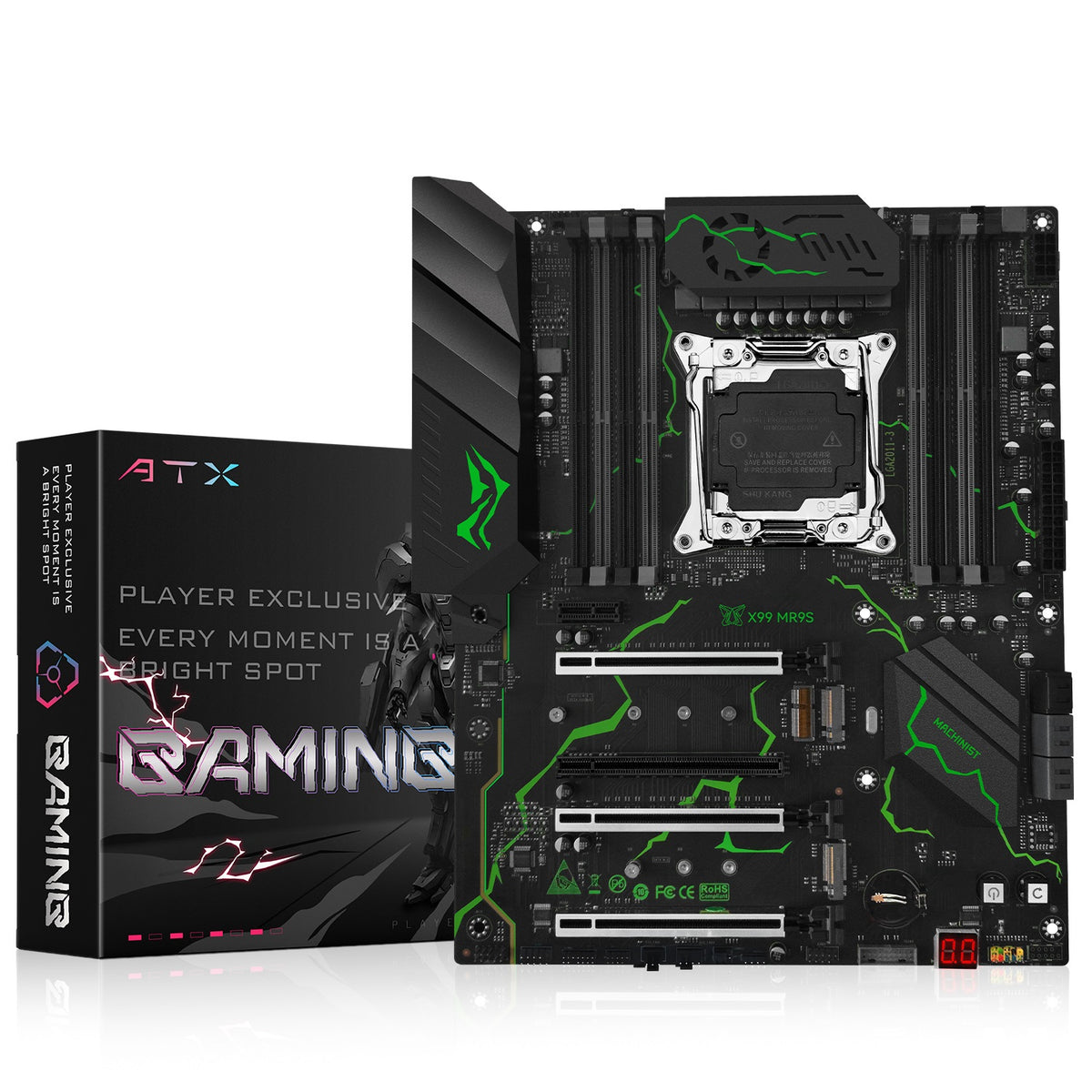 MACHINIST LGA 2011-3 Motherboard X99 MR9S for Intel Xeon E5 V3 V4 Core i7 DDR4 ATX