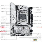 MACHINIST X99 U9 Motherboard Intel LGA 2011-3 Board with DDR4 Memory Xeon E5 V3 V4 CPU