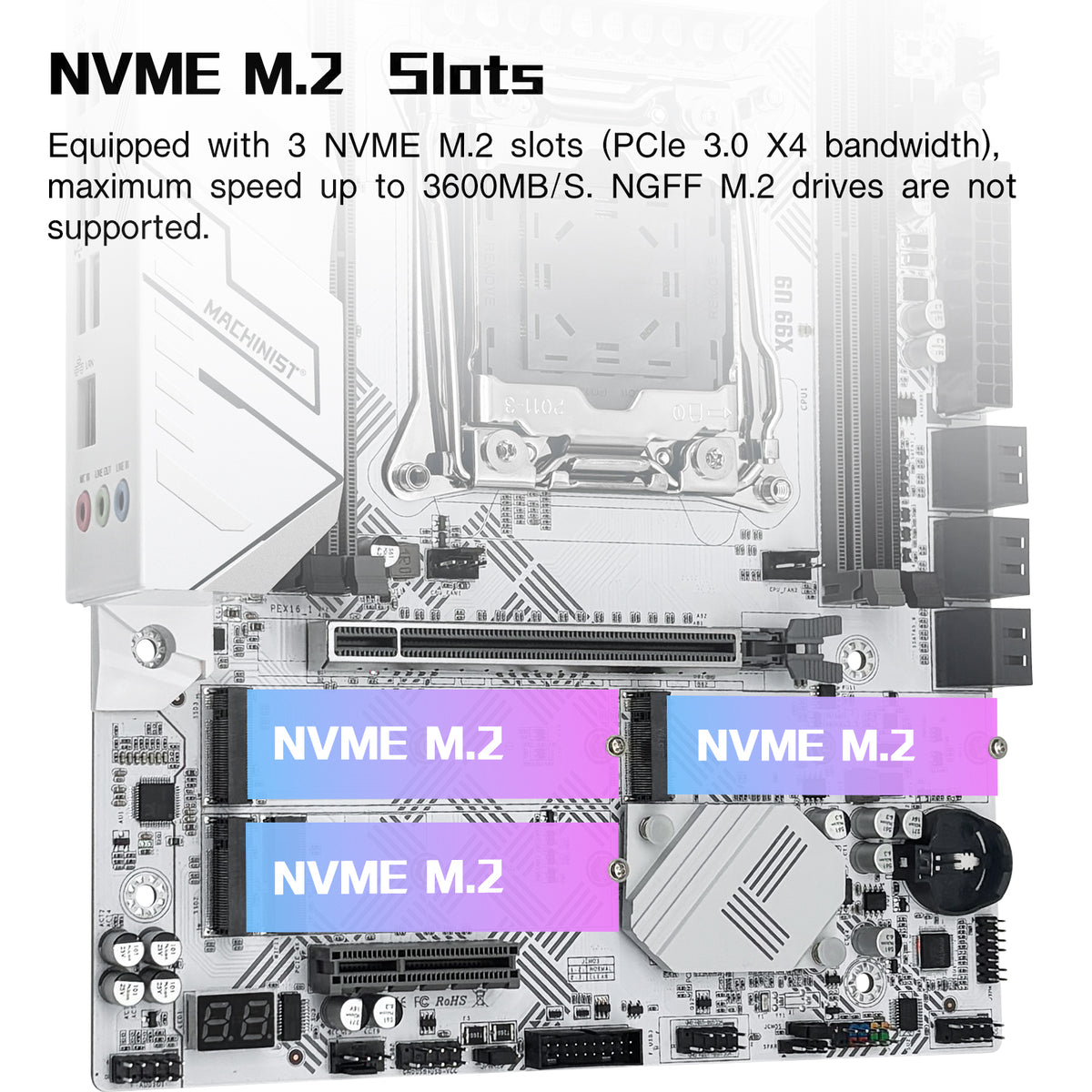 MACHINIST X99 U9 LGA 2011-V3 Motherboard Support Intel Xeon E5 V3 V4 and Core i7 DDR4