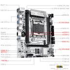 MACHINIST X99 D4/D3-AGRB Motherboard for Intel LGA 2011-3 CPUs, with DDR3 and DDR4 Slots